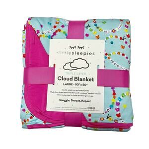 NWT Little Sleepies Friends Forever Large Cloud Blanket